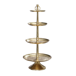 ETAGERE XL GOLD - H 117 cm Metall  (Vermietung)